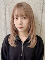 アル あびこ(aru.)&nbsp;肌トーンUP！大人の艶ピンクベージュ×小顔レイヤー