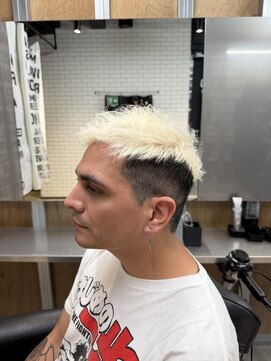 リレーションメンズヘアー(RELATION MEN'S HAIR) センター分けニュアンスパーマサーフカールマレットヘア