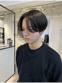 メンズセンターパート