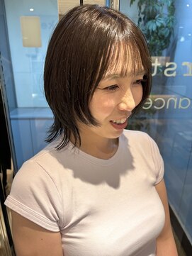 ファースト 泉中央店(first) ミントグリーン、ハッシュカット