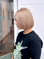 アフターニュース 新潟(afternews)&nbsp;ボブ/ミルクティーベージュカラー/ブリーチ/ダブルカラー/駅南
