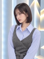 フォト 新宿三丁目(foto)&nbsp;髪質改善縮毛矯正地毛風ストレート切りっぱなしボブ