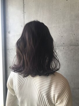 ルッソカナン(Lusso canaan) ダークブラウン×ゆるふわミディ
