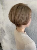 ハンサムショート×ハイベージュ