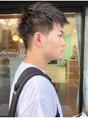 [m]刈り上げメンズヘア直毛ハチ張りおすすめソフトツーブロック