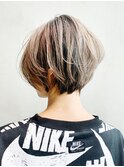 ハイライトショート_ココアブラウンフリンジウェーブ_ba296282