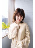 Sungoose カーキグレージュ大人かわいいフェザーバング