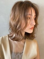 パーク(PARK)&nbsp;【PARK】ペールベージュ×ニュアンスボブディ