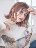 大人可愛い美髪20代30代ピンクベージュ64