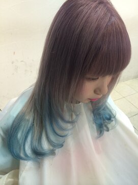 ラビス 浦和(Lovis) デザインカラー/レイヤーカット/ウェットヘア/夏のヘアアレンジ