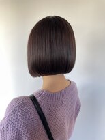 グート ヘアーメイク(gut HAIR MAKE) ブラウン系カラー ぱつっとボブ