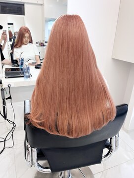 ランテルディ 渋谷(LANTERDIT) 【LANTELDIT】ケアブリーチ使用のpeach pink