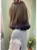 青みベージュ×青みラベンダー