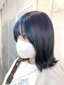 ガルボヘアー 名古屋栄店(garbo hair) #フェイスフレーミング#ラベンダーグレー#ブルー#名古屋