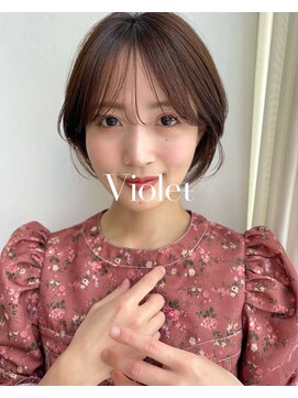 バイオレット 表参道店(Violet) 大人韓国ヘア小顔レイヤーマッシュショートシースルーバング