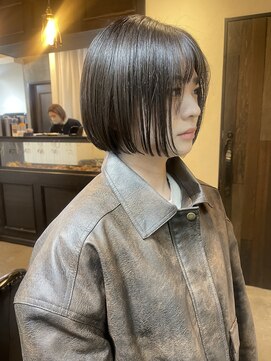 エトネ ヘアーサロン 仙台駅前(eTONe hair salon) ［ eTONe ］mini bobグレージュ