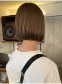 大人可愛い/ショートボブ/エモージュ/20代30代/切りっぱなしボブ