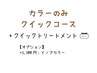 【カラーのみクイックコース】艶髪カラー+ピュアtr＋クイックtr