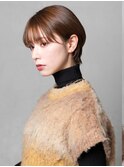 ショートカット×ひし形ショートボブ×前髪あり20代30代40代