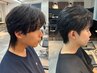 [佐久間指名2回目以降限定]曲がる縮毛矯正+MEN’Sカット[千葉駅/MEN'S/韓国]