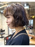 パーマボブパーマミニボブパーマフレンチボブパーマ