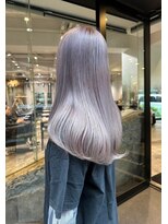 ヲタク(wotaku.)&nbsp;ラベンダーシルバーハイトーンダブルカラーケアブリーチ髪質改善