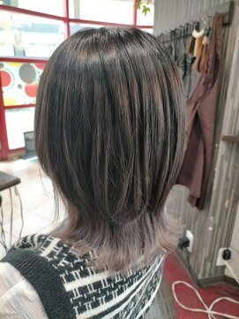ヘアーズ ベリー 川西店(hairs BERRY) グレージュ×ウルフ