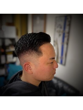 美容処 待庵 タイアン(taian) 七三フェードスタイル