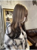 エクステでエンドカラー/裾カラー/シールエクステ/渋谷