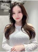 韓国ヘア/レイヤーカット/顔まわりカット/髪質改善/前髪縮毛矯正