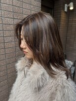 エーアイ 駒込店(Ai)&nbsp;ブラウンベージュ×ハイライトカラー