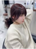 13760黒髪くびれヘア髪質改善レイヤーカット韓国ポニーテール