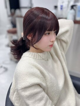 ベレーザシェルト(Beleza scelto) 13760黒髪くびれヘア髪質改善レイヤーカット韓国ポニーテール