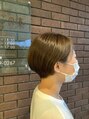 りんごの木セントラル(Central) オリーブベージュショート、ボブウルフなんでもお任せください！
