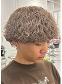 波巻きスパイラルパーマメンズマッシュツイストスパイラルパーマ