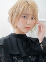 モッズヘア 越谷(mod's hair) ★ハイトーンカラーホワイトブロンド小顔金髪ボブ10代20代★1