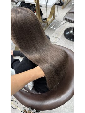 ロンド レア 天神大名店(Lond Le’a) 黒髪カタログ/オリーブグレー/ココアベージュ/小顔に見せるヘア