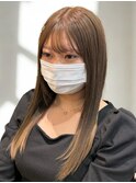 透け感ラテベージュ×小顔ストレート★札幌大通