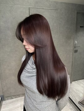 シェノン 表参道(CHAINON) 表参道/着物ヘア/ダークアッシュ/ミディアムレイヤーカット/渋谷