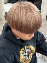 ニコ トウキョウ 渋谷(nico TOKYO)&nbsp;ミルクティーベージュダブルカラーハイトーン韓国レイヤー