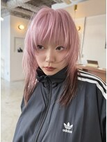 ペレ 梅田(PELE) イメチェン/ピンクベージュ/アンブレラカラー/前髪/梅田