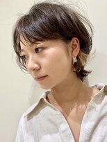 ピークアブー 原宿ハラカド(PEEK-A-BOO) ウルフショートボブ/インナーカラー/癖毛くせ毛/大人レイヤー