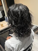 メンズサロン アネロ 名駅(Men's salon anhelo)&nbsp;メンズロング×ミディアムパーマ×サーフカール