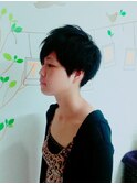 【tomos】アシメバング×刈り上げショート　担当naoya@