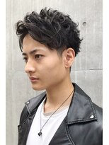 デパール 南青山(depart) アップバングツイストスパイラルコンマヘアスキンフェード