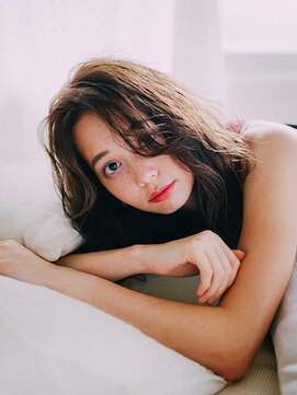 フローラビューティーヘアー(Flora Beauty Hair) センターパート抜け感セミディ/20代/30代/40代/50代/岡山/表町