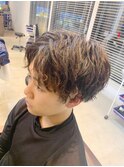 ツイストスパイラルパーマ＆センターパート