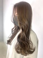 アルバム 新宿(ALBUM SHINJUKU)&nbsp;ロングブラウン_マロンベージュAラインボブ_ba334811