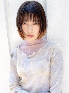 レトン 銀座(leton) ミニボブ/似合わせカット/アースカラー/くびれヘア［銀座]