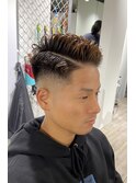 東京バーバー日本橋フェード風パーマスタイル
